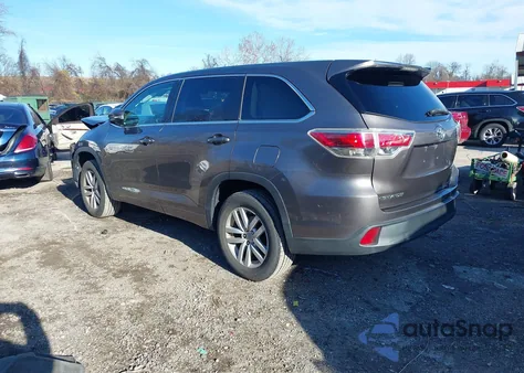 2014 Toyota Highlander Le V6 from USA, damaged, VIN 5TDZKRFH3ES011646
